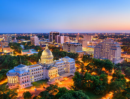 Jackson, MS skyline